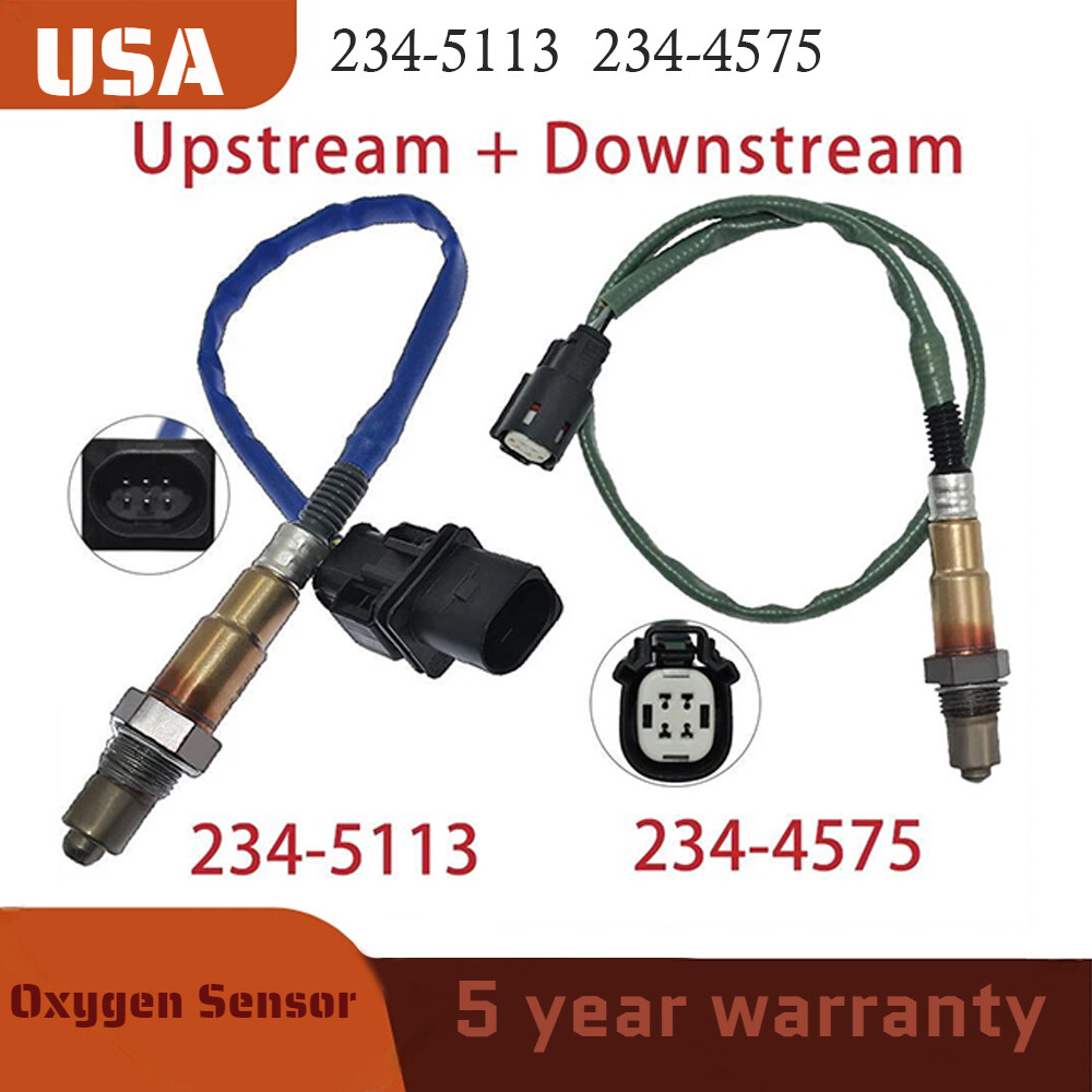 2Pcs Oxygen Sensor Up & Down For 2013 -2016 Ford Fusion Escape 2.0L L4 Turbo