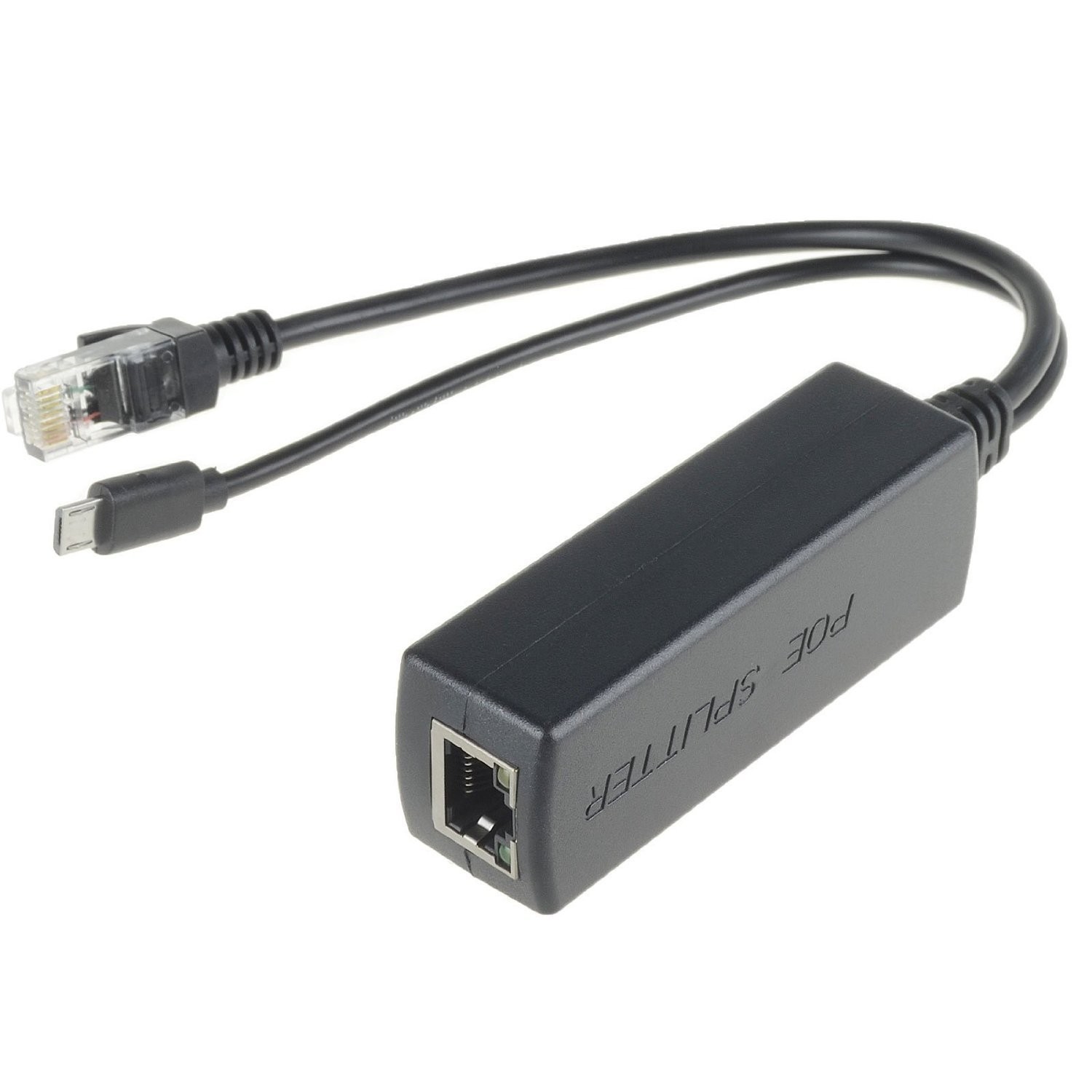 Active PoE Splitter Power Over Ethernet 48V to 5V 2.4A Micro USB Raspberry