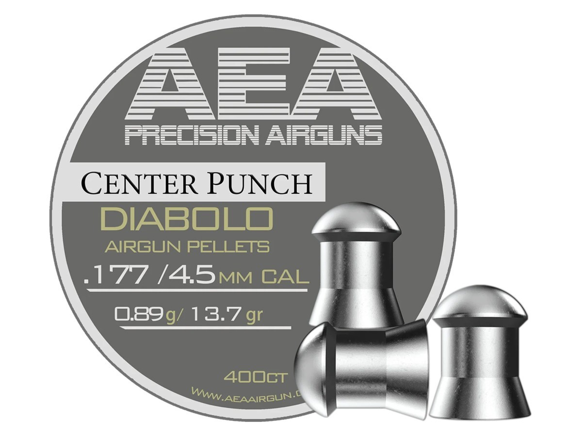 (NEW) AEA Precision Center Punch Diabolo .177 Cal, 13.7gr, 400ct