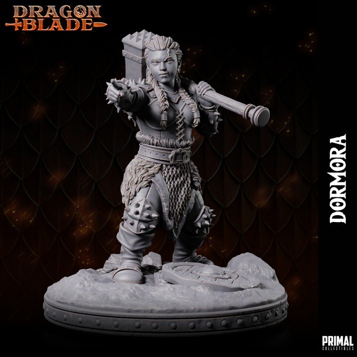 Dnd Dormora Duergar Dwarf Female Warhammer 32mm Scale TTRPG
