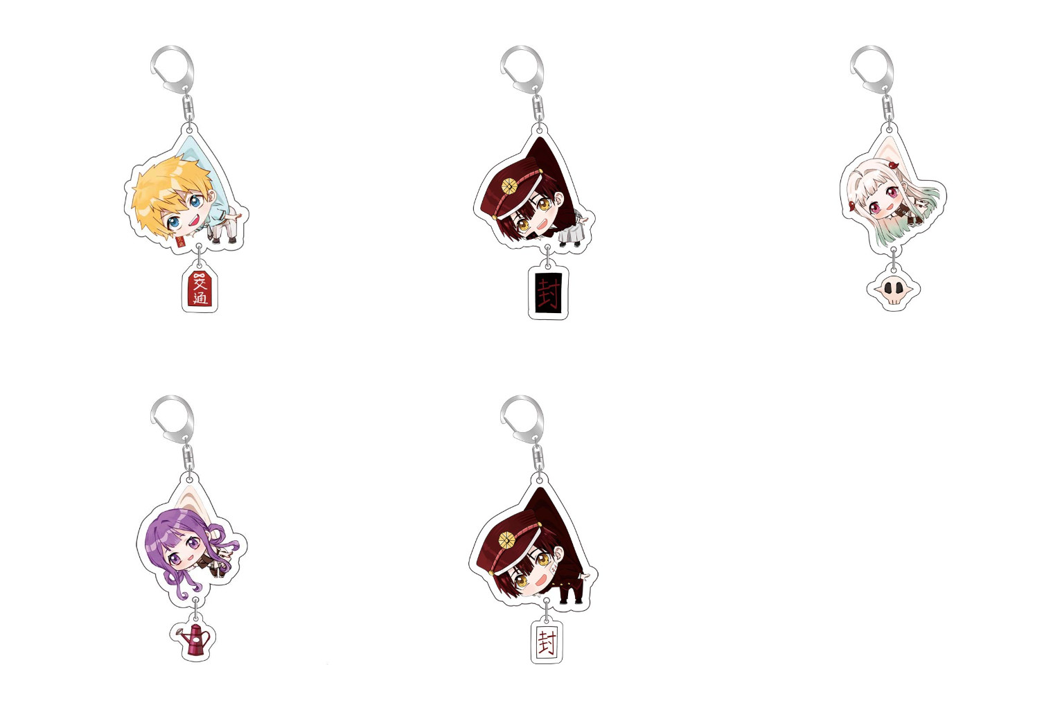 Toilet-bound Hanako-kun Keychain Acrylic Q Version Keyring Bag Pendant Cosplay