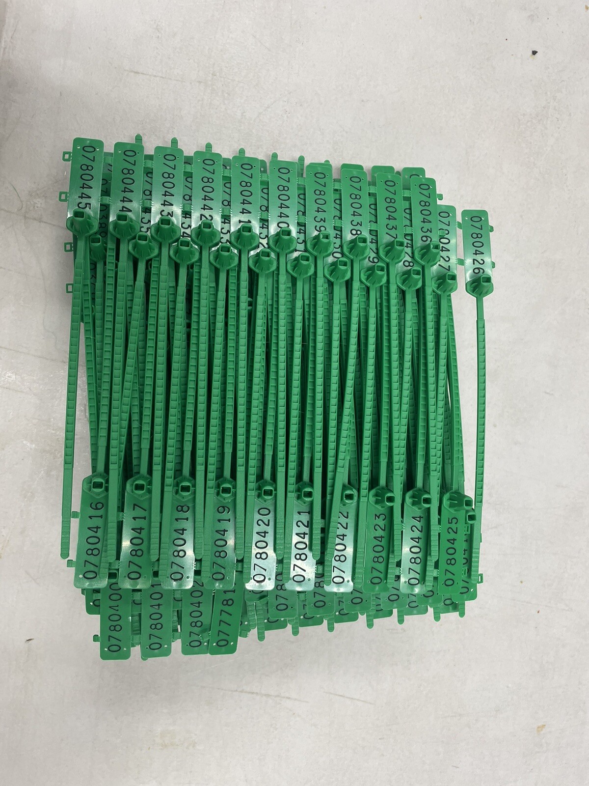 Trailer Container Numbered Zip Ties 100 In A Pack