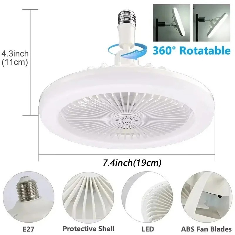 Dimmable Ceiling Fan with Lights and Remote Socket Fan light with Dimmable Led