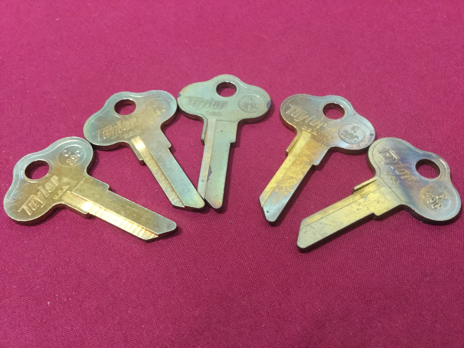 Chrysler Outboards by Taylor C39C/CH5 Key Blanks, Set of 5 - Locksmith