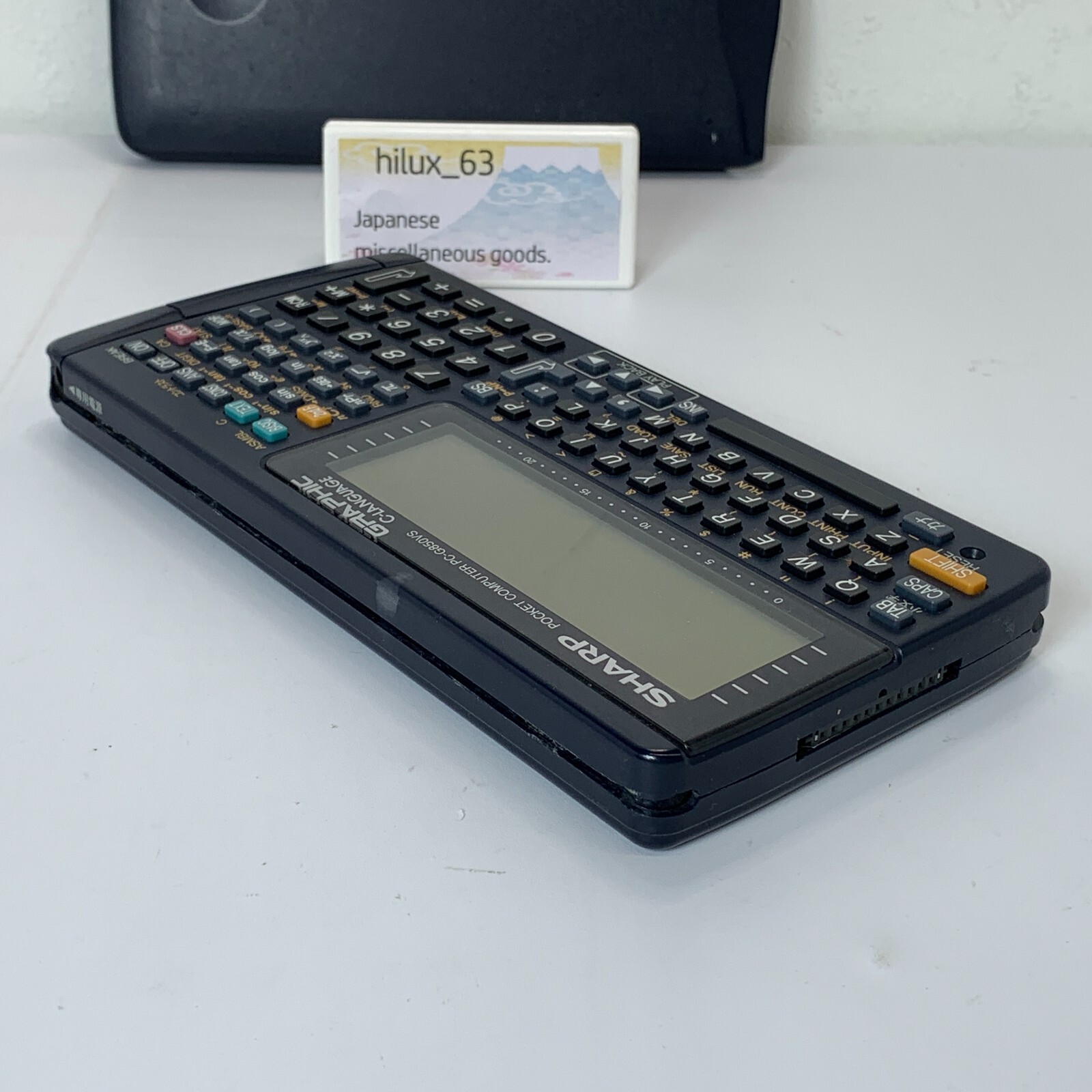 SHARP Pocket computer PC G850VS vintage Function Calculator Tested Japan Pokecom