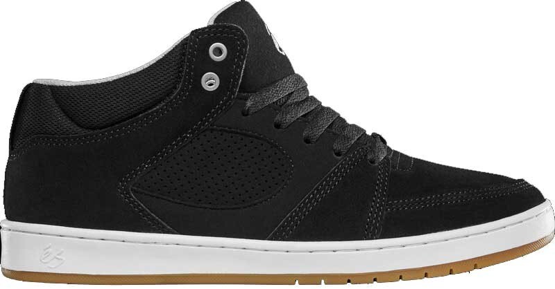 Es Accel Slim Mid Black White Silver Shoe 11