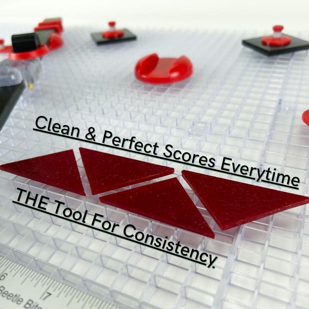 Ultra Beetle Bits Everything Glass Cutting System - Complete with 6-Pack Waffle