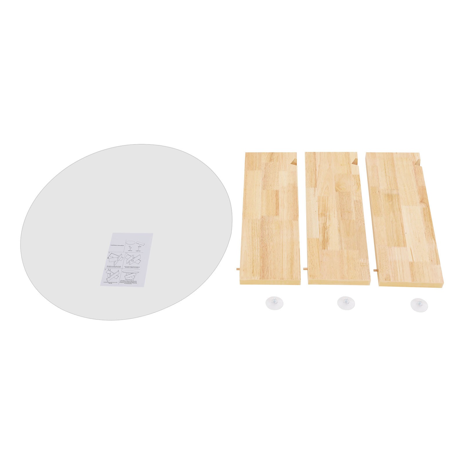 16.1'' H Round Modern SideTable Side Table with Tempered Glass Top End Table ?