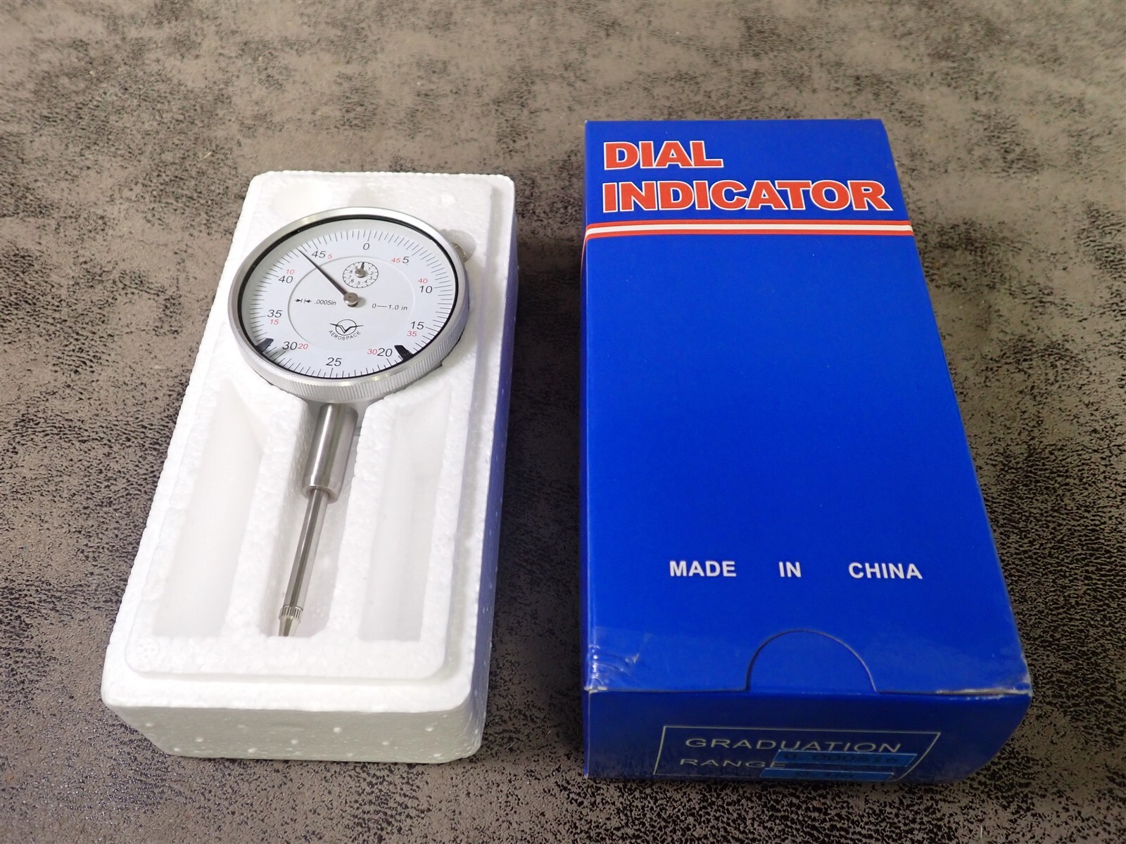 Aerospace 20032L Economy Dial Indicator 1.00" Range .0005" Graduation (BN430)