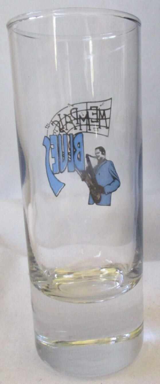 MEMPHIS BLUES TALL SHOT GLASS