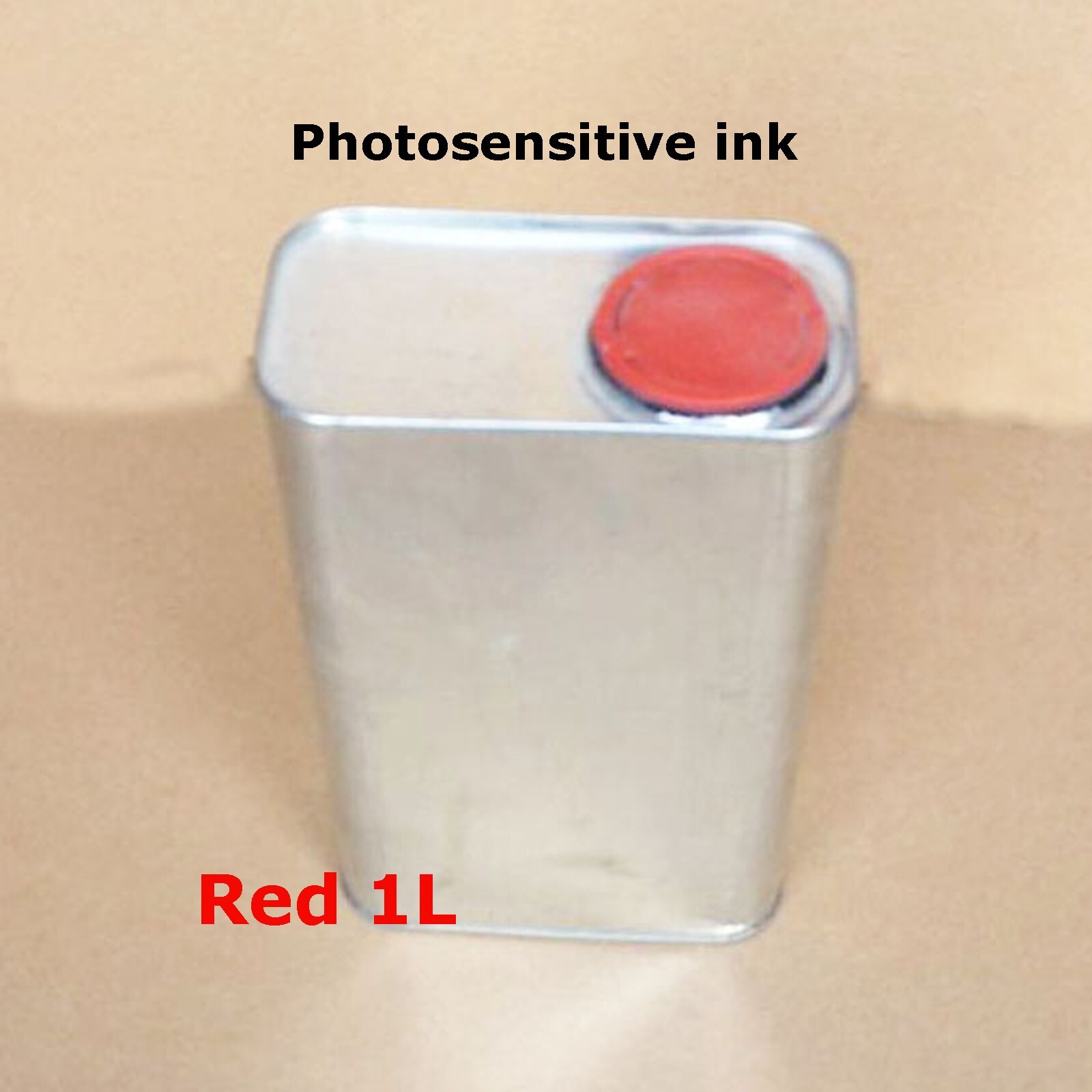 1L Photosensitive Ink Red Non-toxic Refill Stamp Ink Oil Based Paper Use