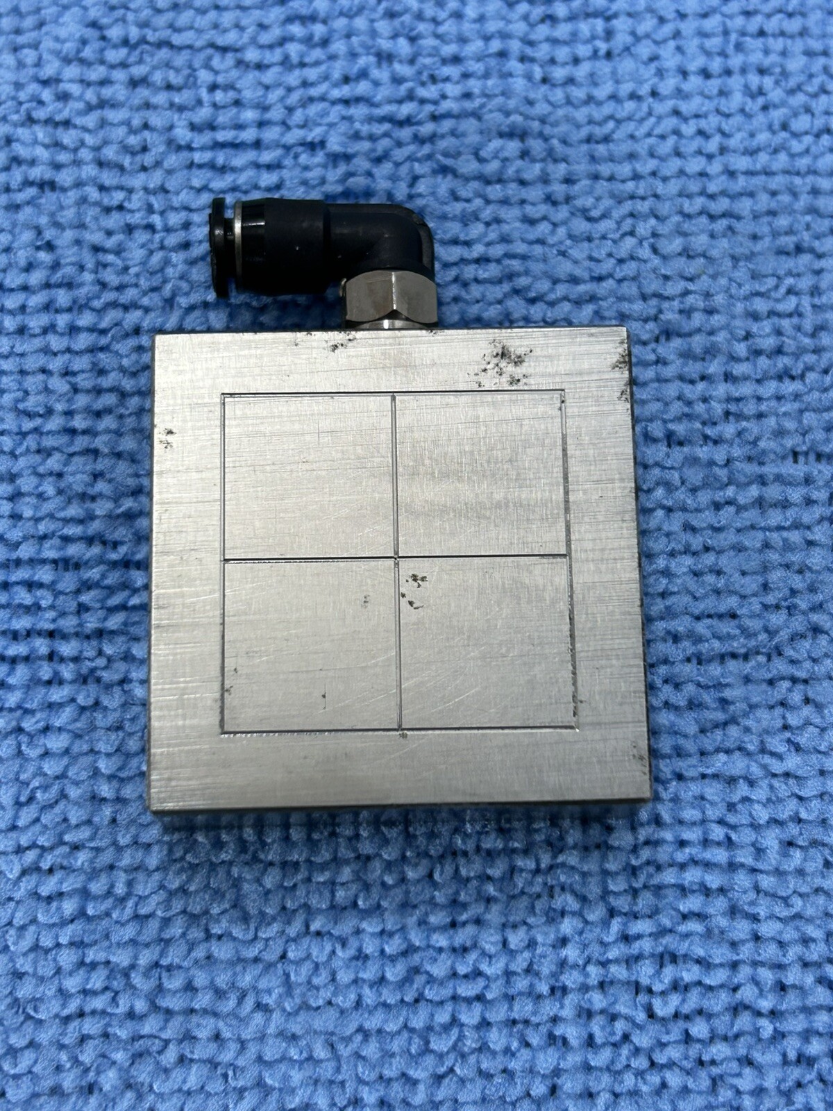 MITUTOYO CMM Air Float Bearing 40mm X 40mm X 12mm Thick with Air Fitting