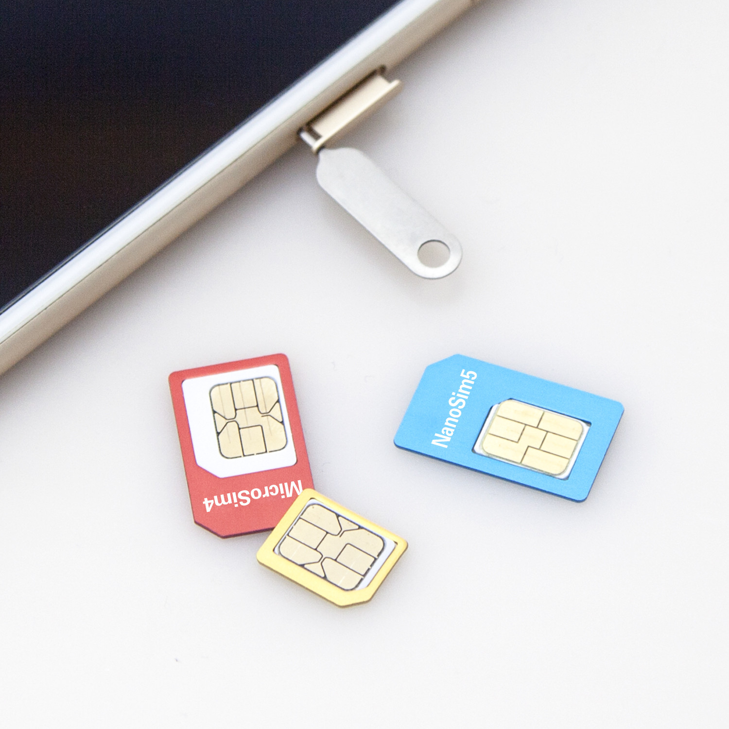 Helect SIM Card Adapter 5-in-1 Nano & Micro SIM Card Adapter Kit Converter