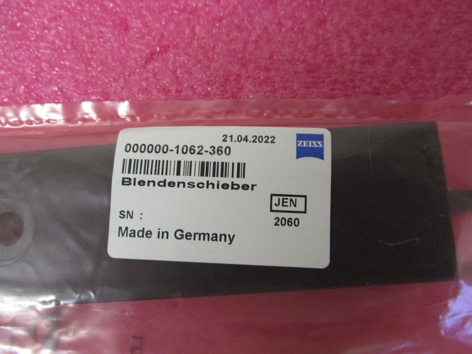 NEW Opened Box! Qty (2) ZEISS Microscope Iris Stop Slider for Incident-Light Eq