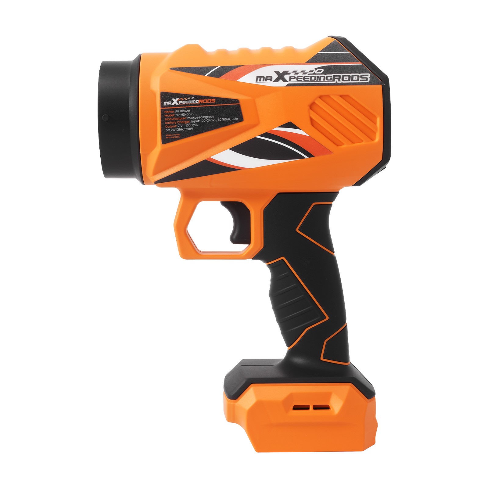 21V Brushless Blower Cordless 550 CFM/120MPH 4000mAh Variable Speed 2 Battery
