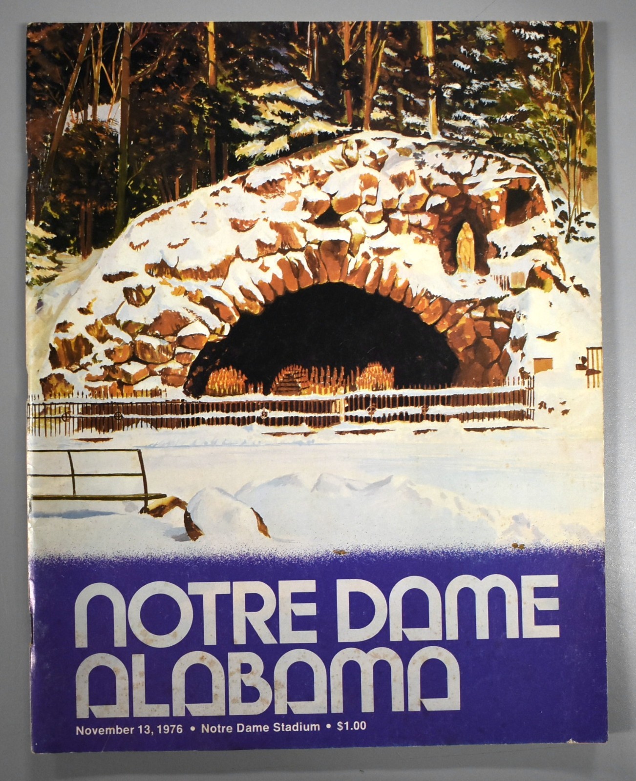 Notre Dame vs University of Alabama November 13th 1976 Official Game Program