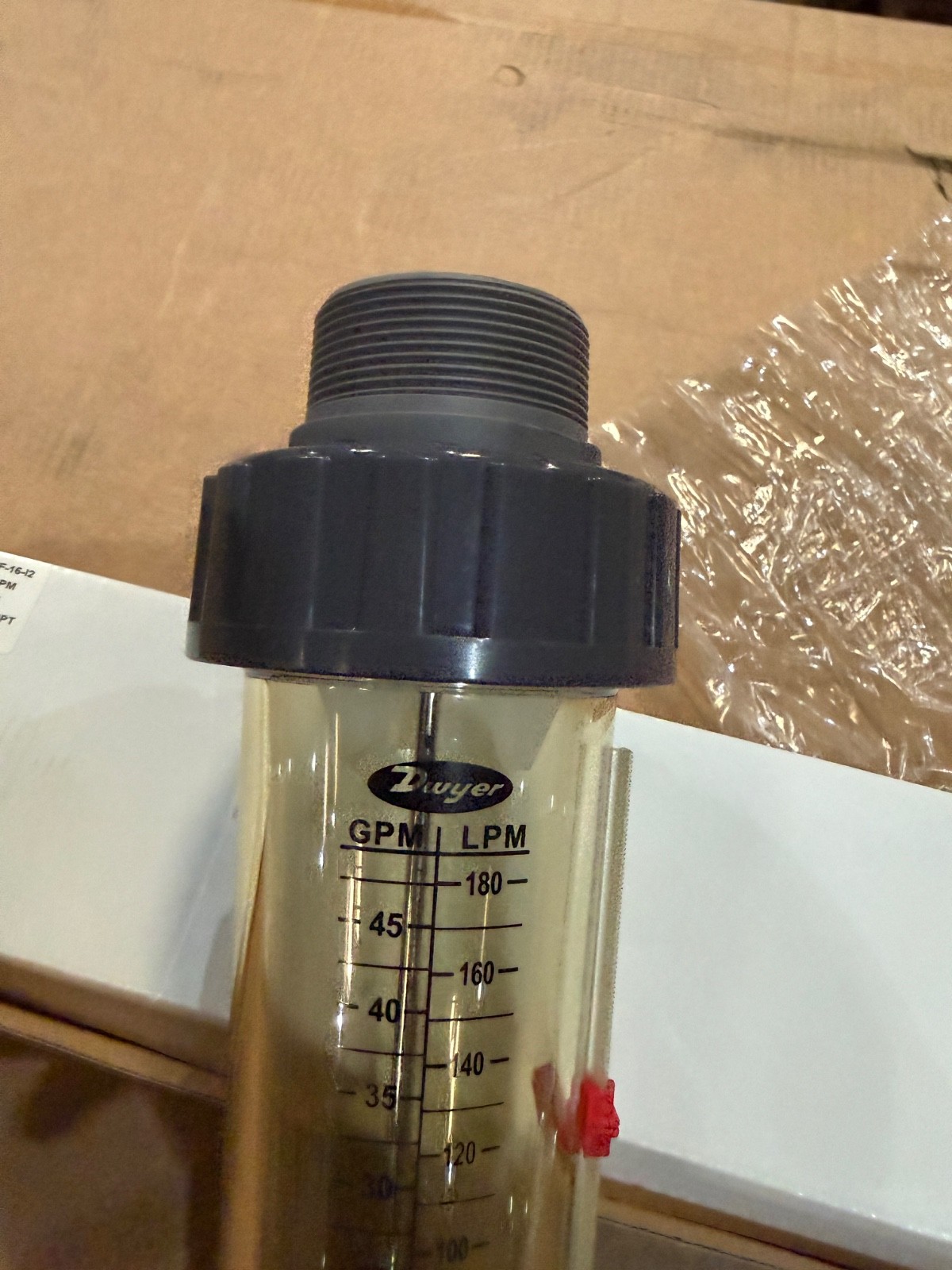 DWYER INSTRUMENTS Polycarbonate Flowmeter LFMF-16-I2