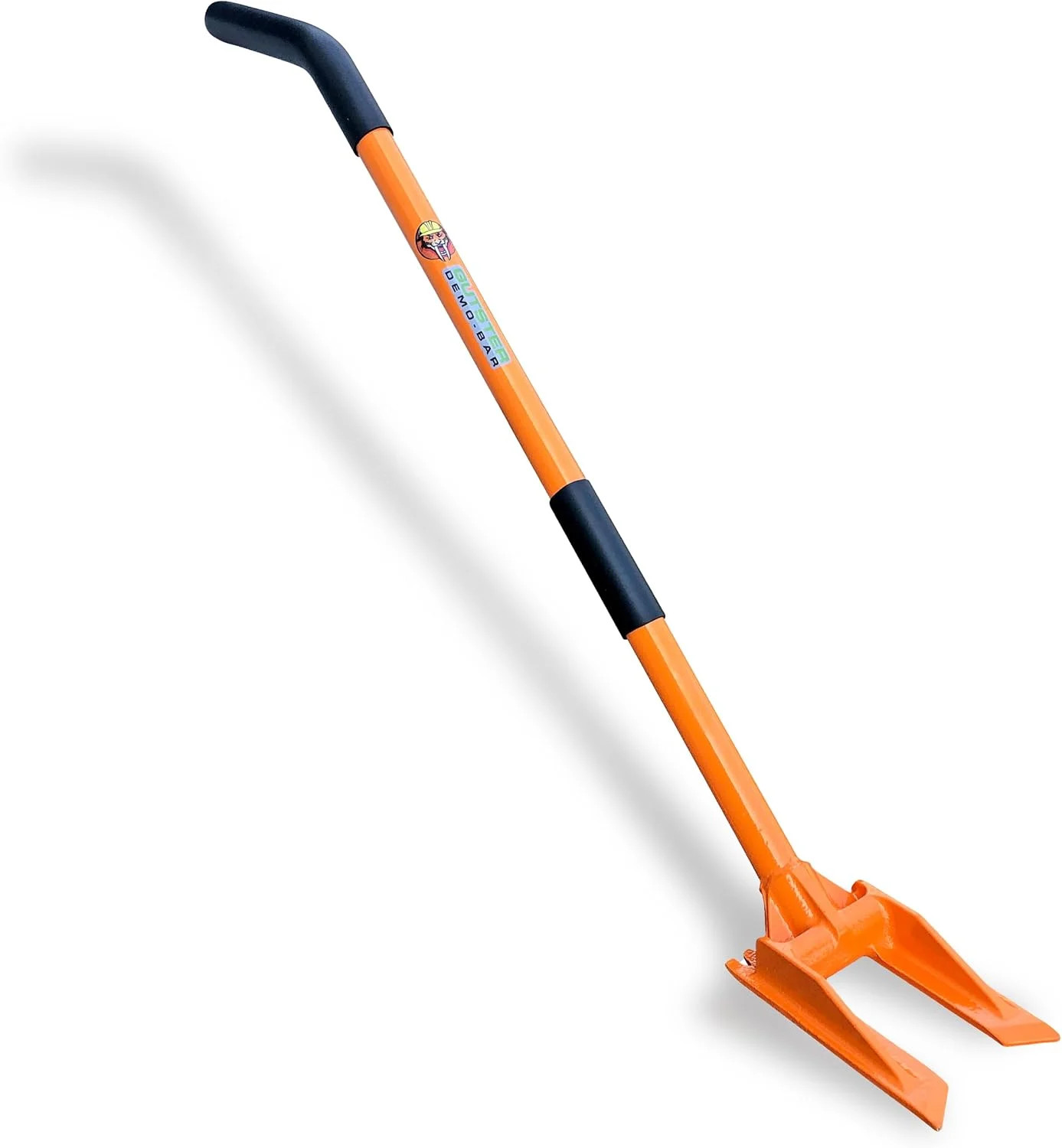 48" Demolition Pry Bar & Crowbar - Round Handle Wrecking Bar for Ceiling & Wall