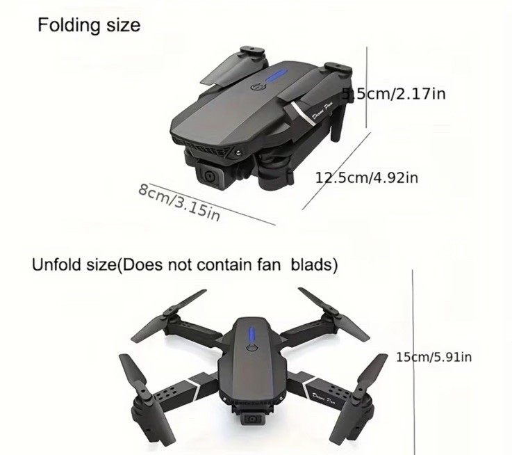 E99 RC Drone Equipped With Camera Double Folding For Indoor And Outdoor