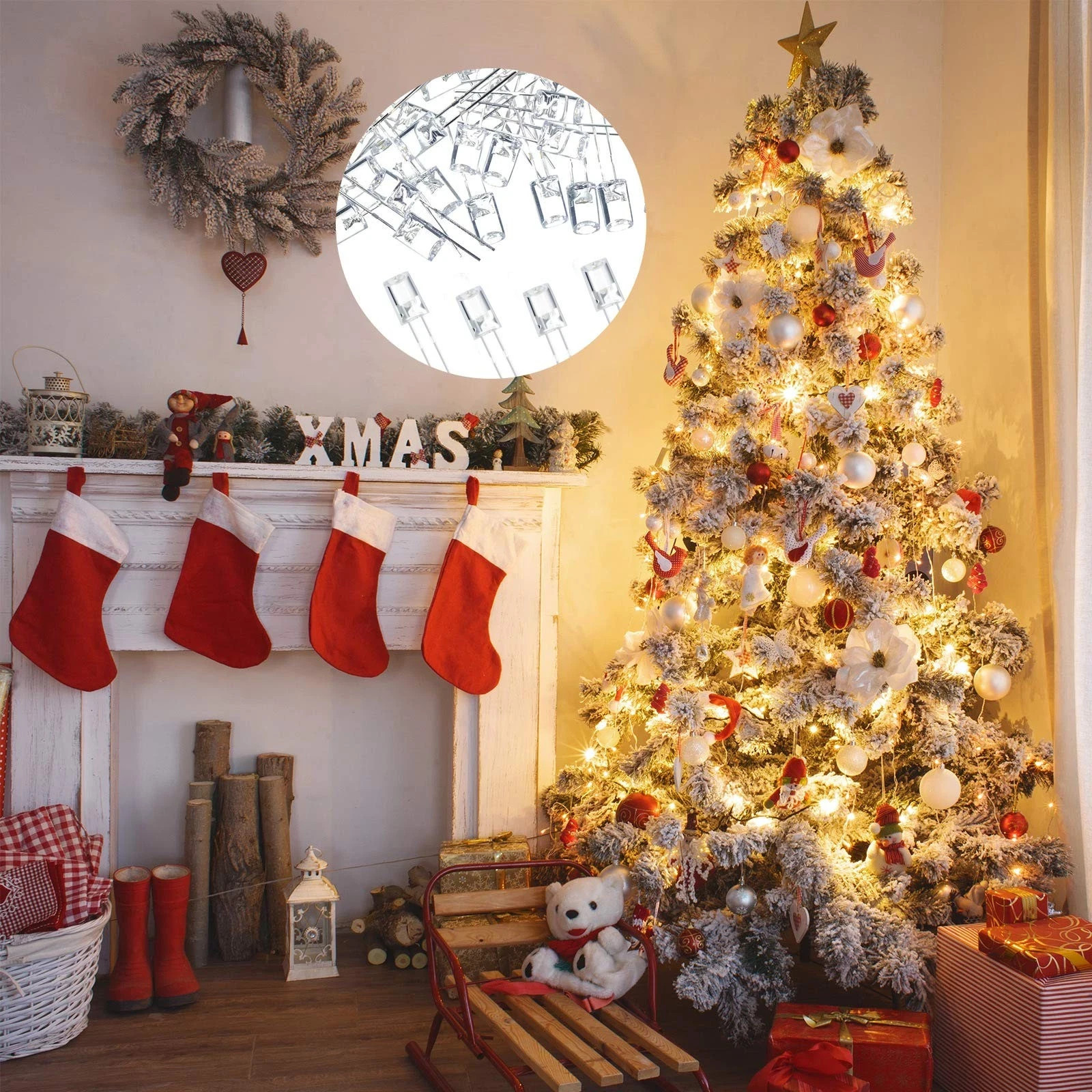 180 PCS 5mm LED Christmas String Light Replacement Bulbs – Energy Efficient
