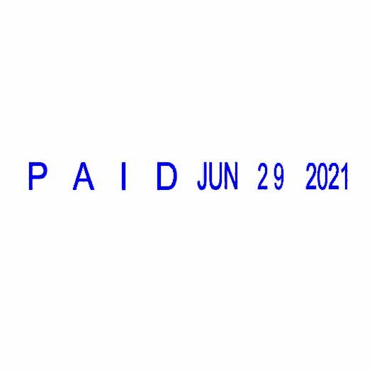 Self-inking Dial-A-Phrase Date Stamp, Blue ink, 12 Changeable Messages (SD312E)