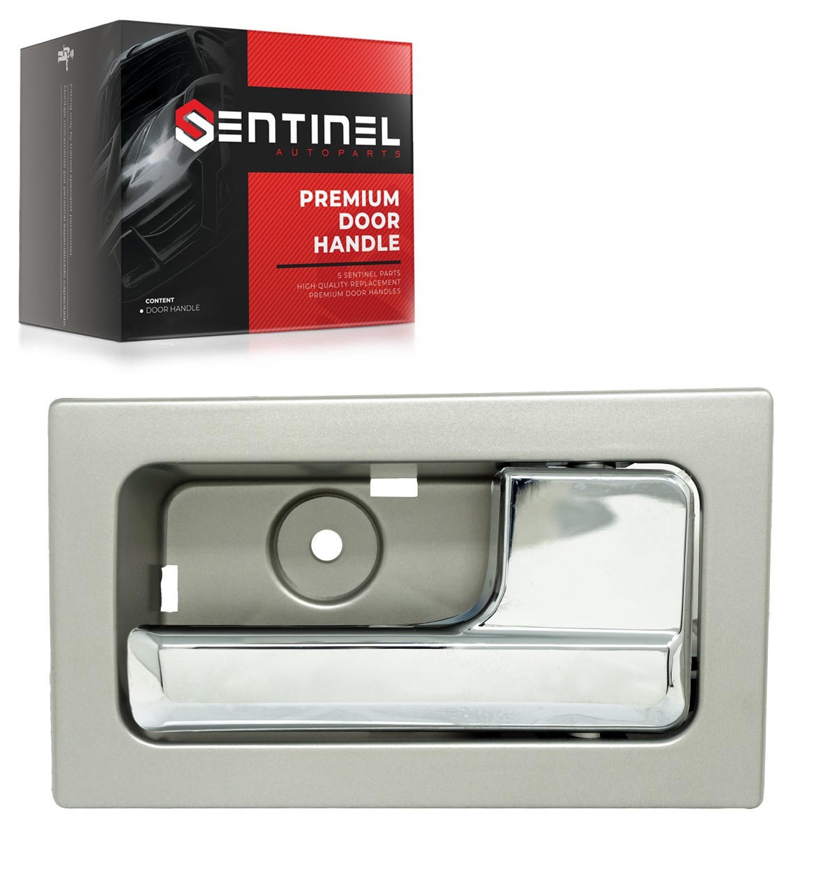 Inside Door Handle Front Rear Right Side for 09-14 Ford F150 Silver