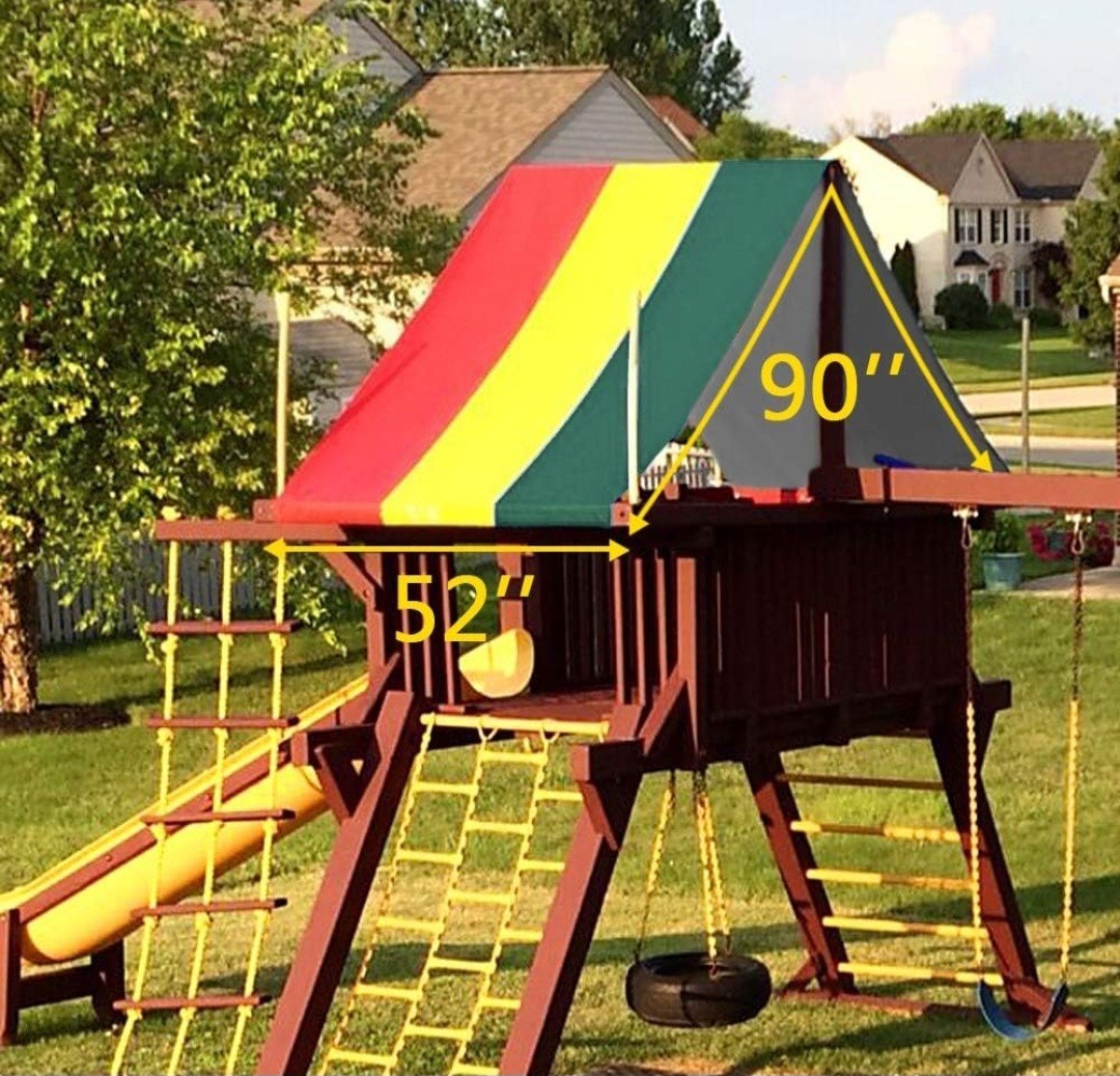 MOFEEZ 52” x 90” Swing Set Replacement Canopy Tarp PVC UV Waterproof