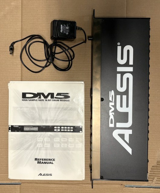 Alesis DM5 Electronic Drum Module with Power Supply & Manuals - Works Perfectly