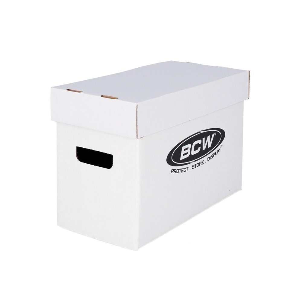 1 New BCW Short Corrugated Cardboard Comic Book Storage Box holds 150-175 comics
