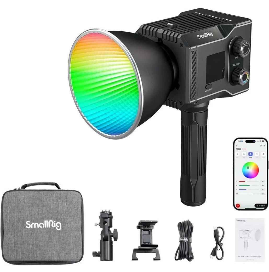 SmallRig RC 60C RGB LED Video Light (with Powerbank Clamp Edition) 4810 🔥New🔥