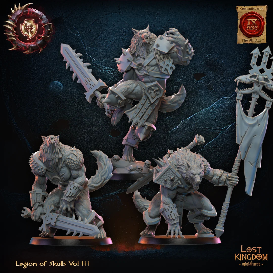 Mooncurse Forsaken Command Group - 28-32mm Legion - Resin Tabletop Miniature