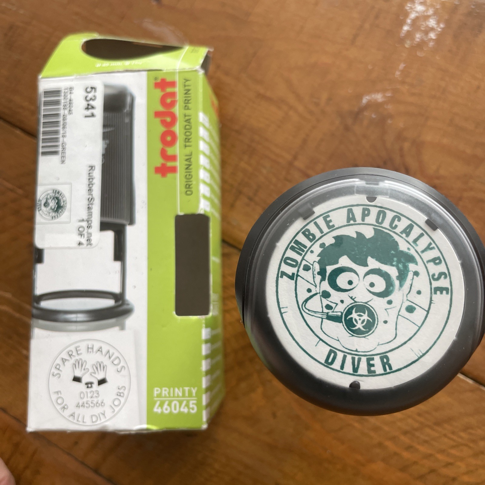 SCUBA Zombie Apocalypse Log Book Stamp