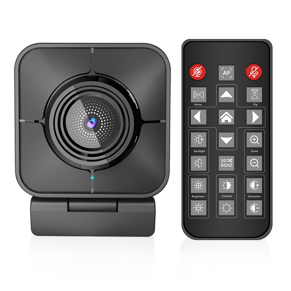 TOALLIN 4K PDAF Webcam Auto-Focus, 81° FOV, 5x Digital Zoom with Privacy Cover