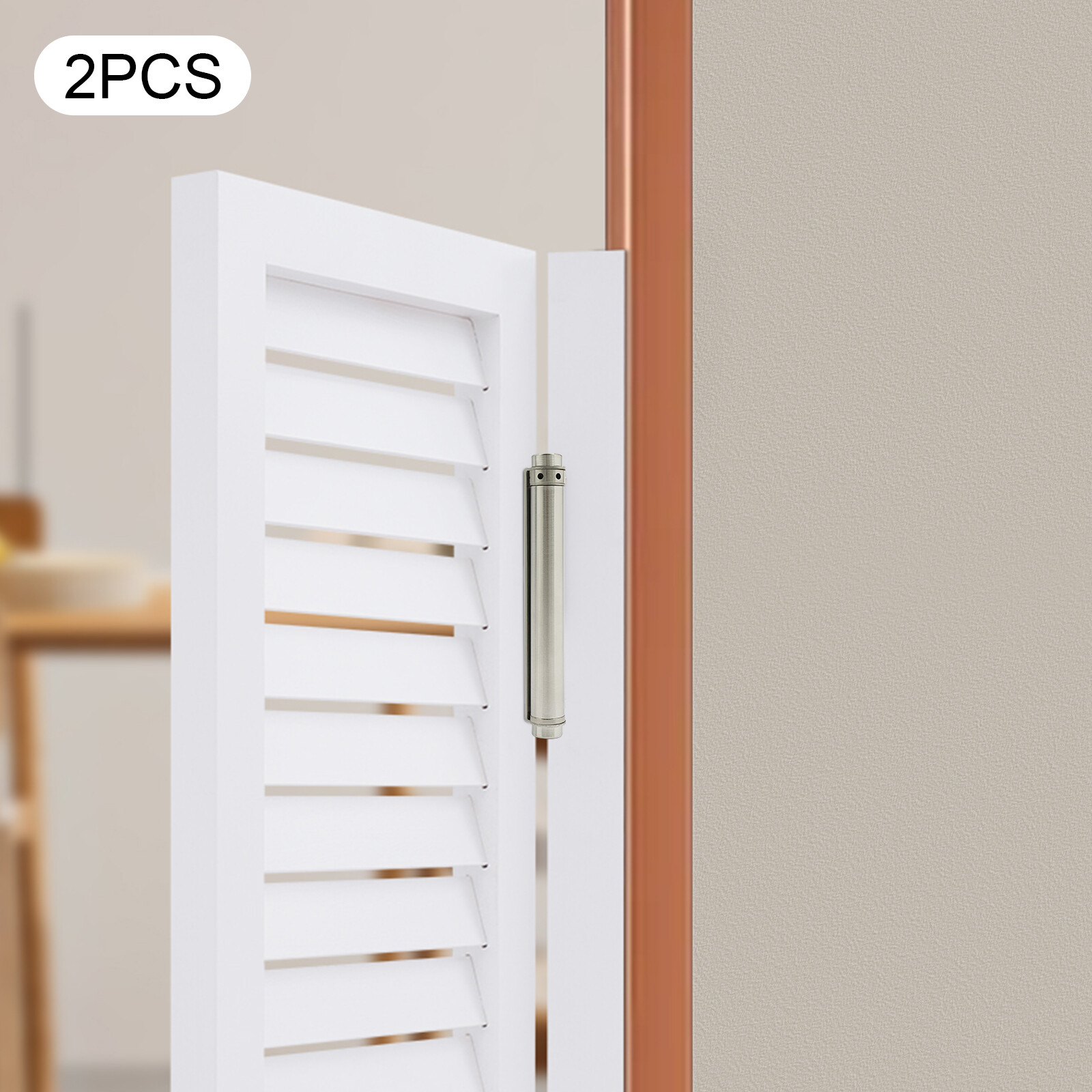 2pcs Double Action Spring Hinges 8" Self Closing Door Hinges Heavy Duty Hinges