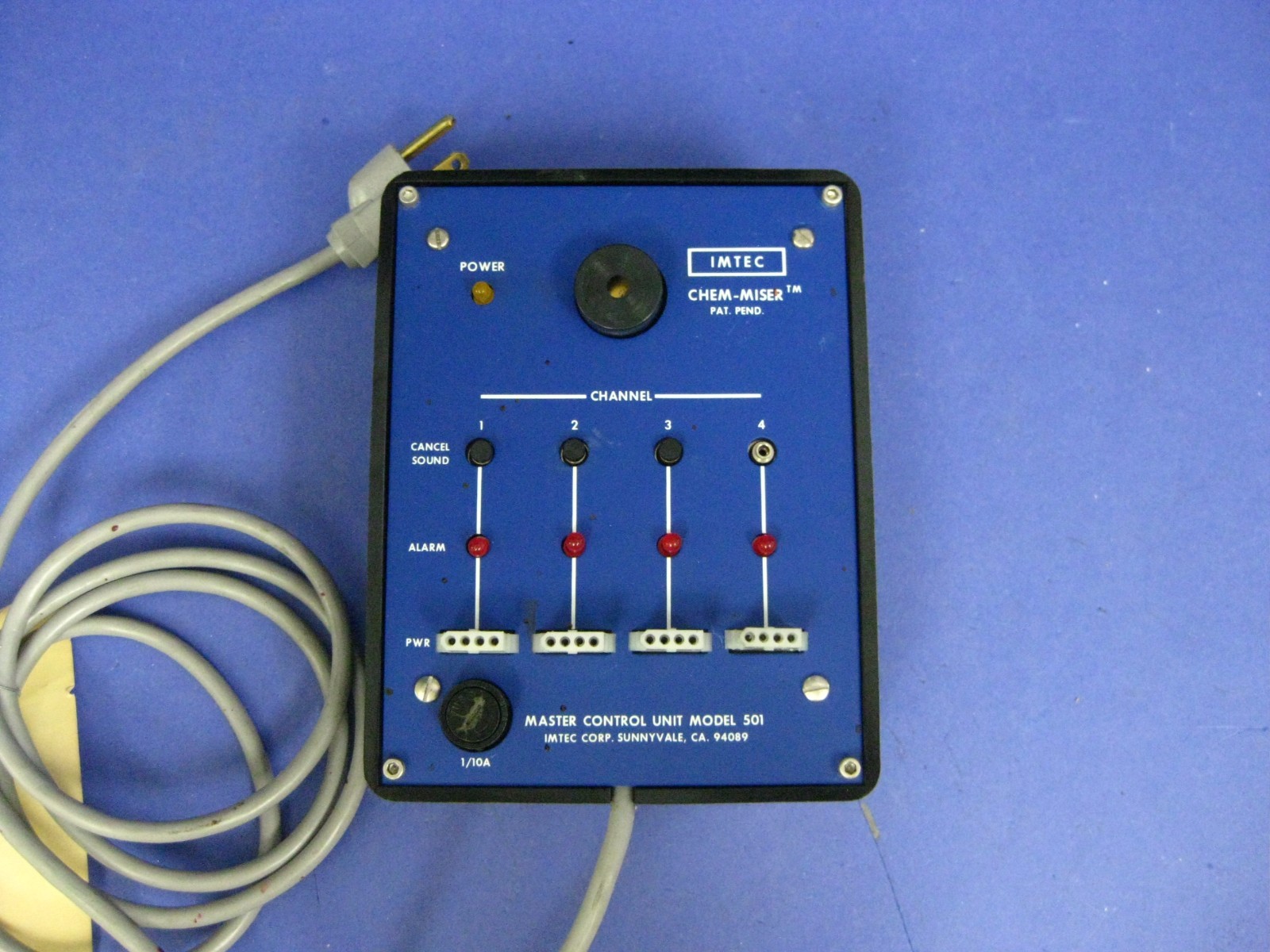 IMTEC Acculine Chem-Miser MCU Master Control Unit Model 501, 20-00-027, Used