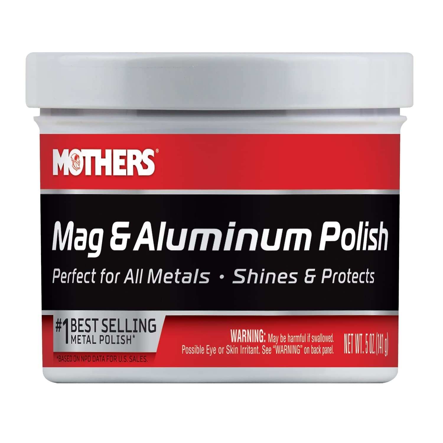 Mothers Mag and Aluminum Polish Paste For All Metals 5 fl oz - Brilliant Shine