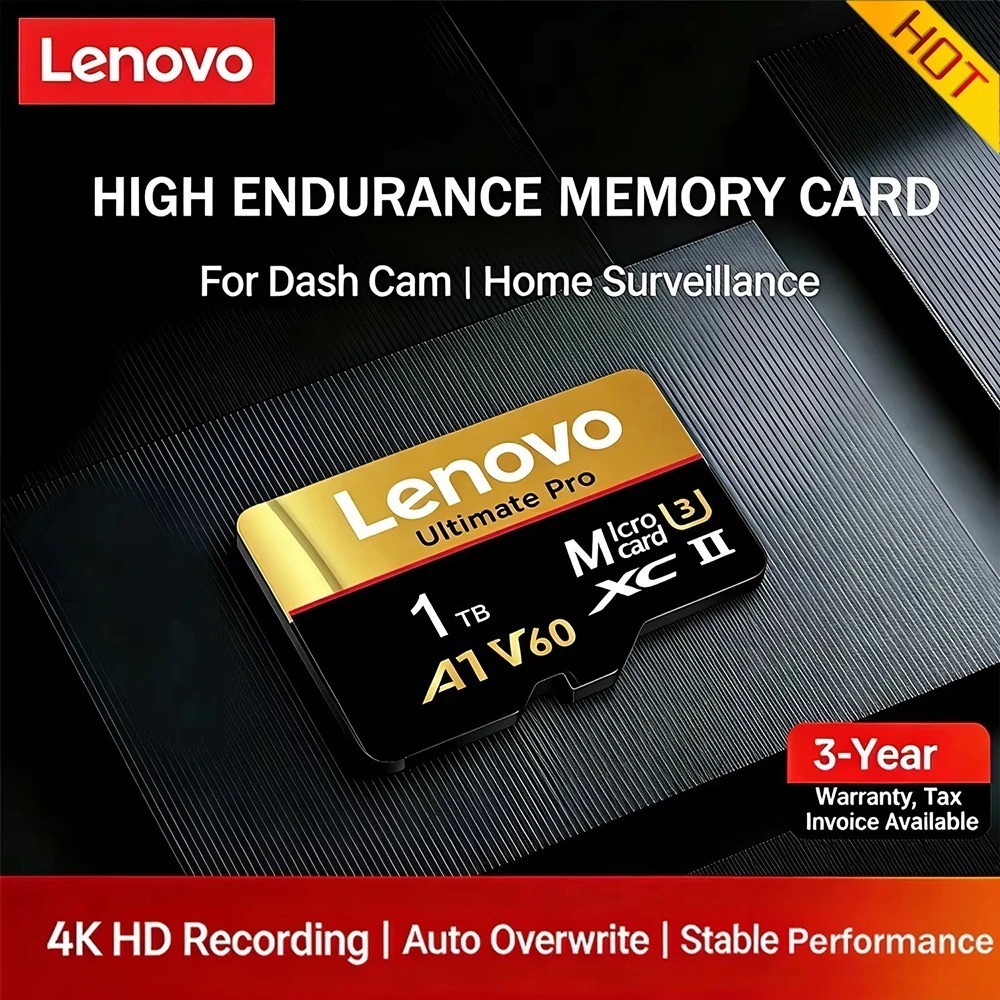 LENOVO 1TB 512GB 256GB 128GB Micro TF SD Card High Speed Class Flash Memory*