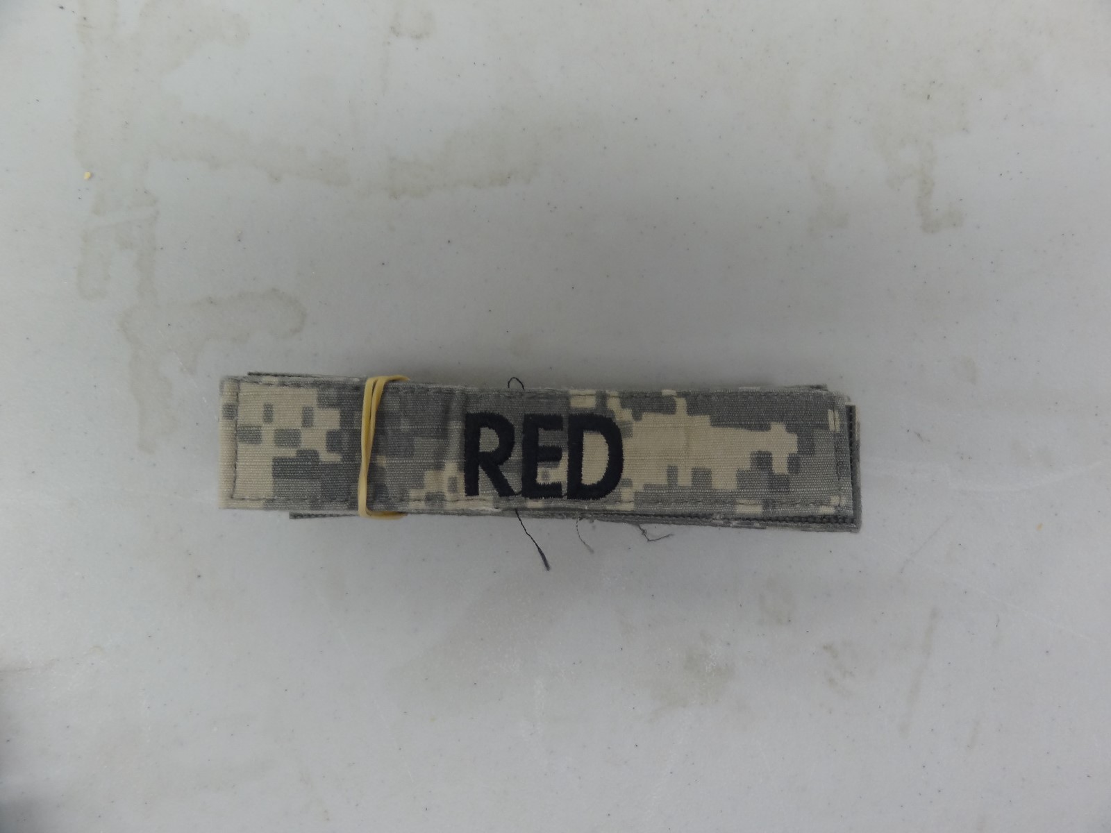 MILITARY US ARMY PATCH FOR ACUS DIGITAL HOOK LOOP BACK NAME TAPE WITH RED