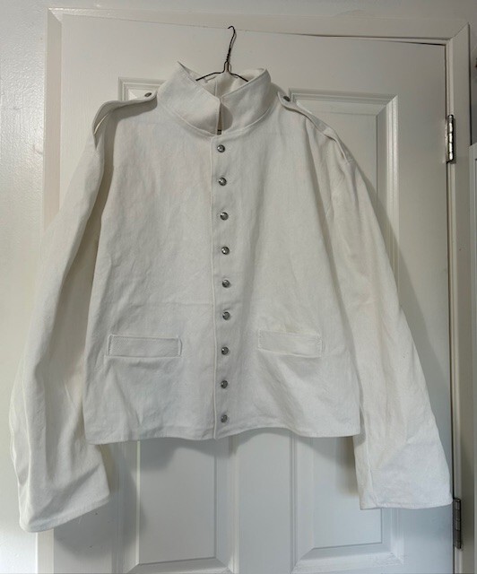 White Bull Denim Shell Jacket ,Civil War, Mexican War, Summer Version