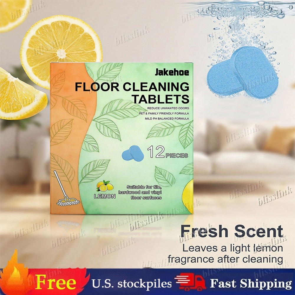12 Pieces Floor Cleaning Tablets – Powerful Floor Cleaner Cleaning Tablets US
