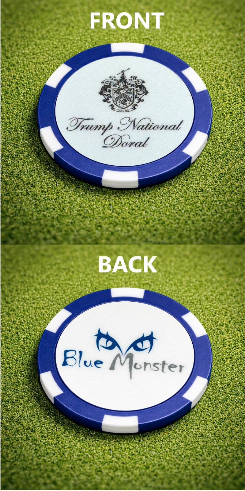 Trump National Doral Golf Club Blue Monster - Poker Chip Golf Ball Marker Course