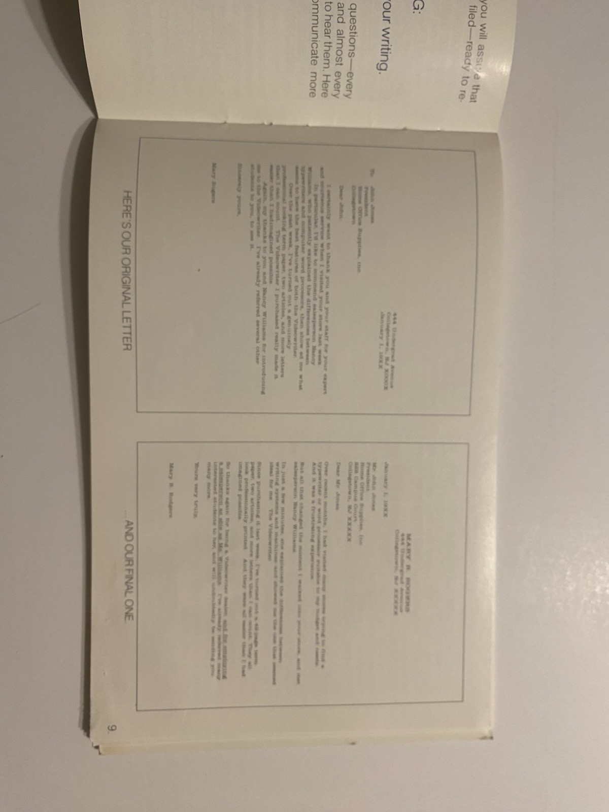 1985 MAGNAVOX VIDEOWRITER Word Processor USER'S MANUAL AND PULL OUT GUIDE