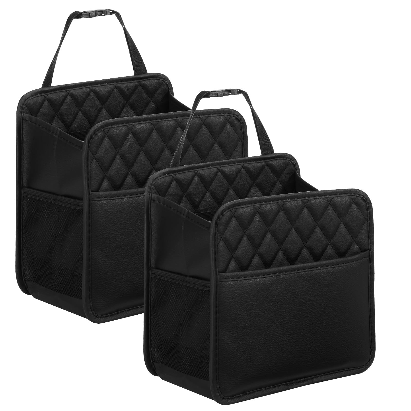 Meirenda Backseat Car Organizer, Large Hanging Organizer L, Black L 2Pack