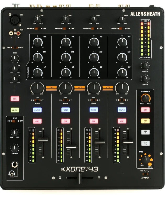 Allen & Heath Xone:43 4-channel DJ Mixer