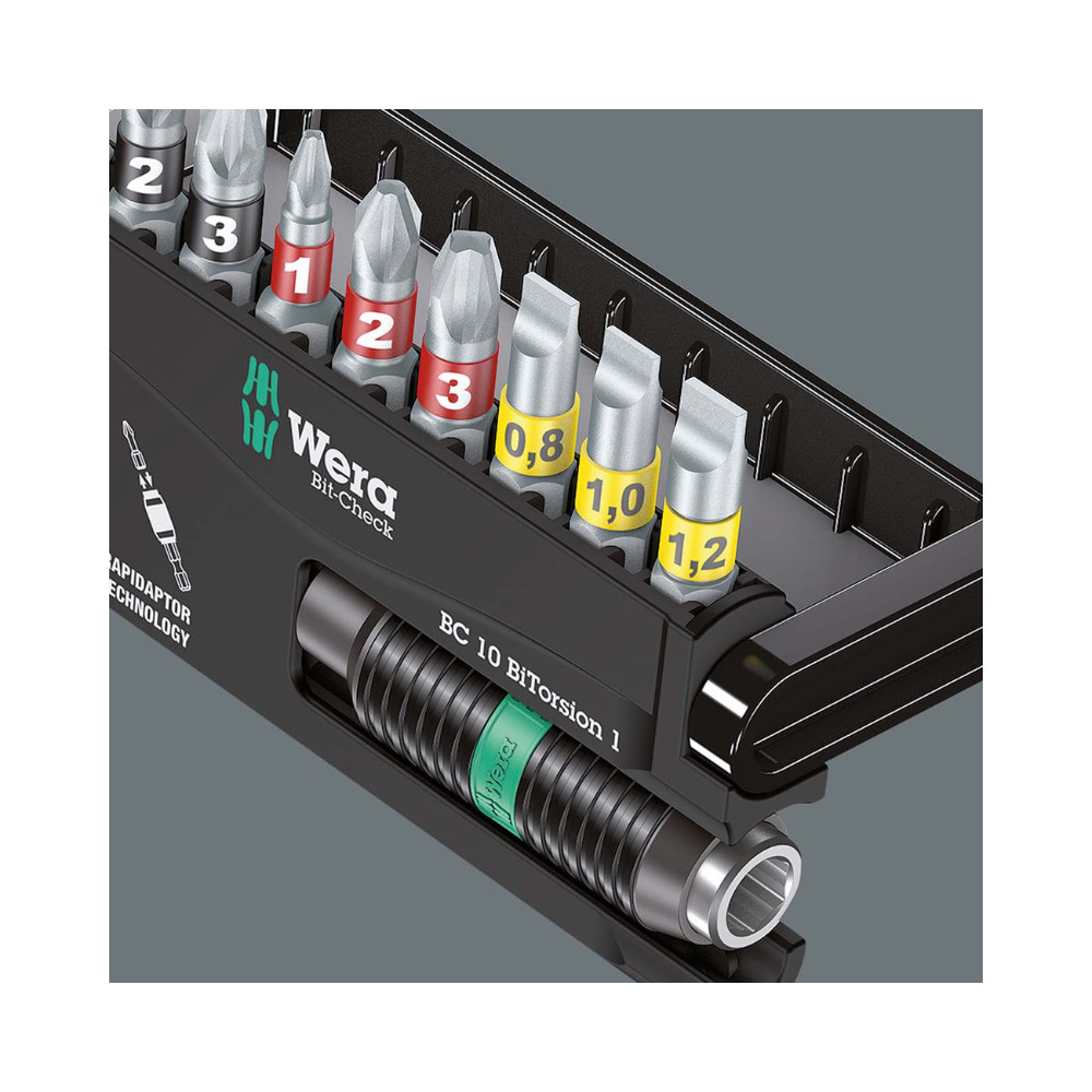 Wera Bit-Check “Impact Ready” Diamond Coated Tips 30-piece Set with Bit Case