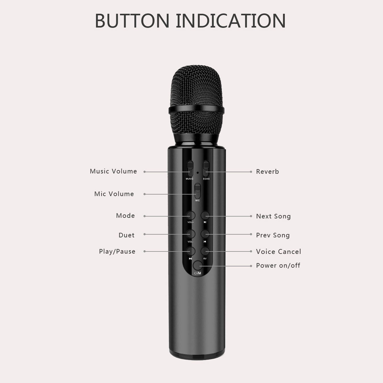 Handheld BT Microphones Kids Karaoke Microphone Home KTV Player For Home Pa TJUM