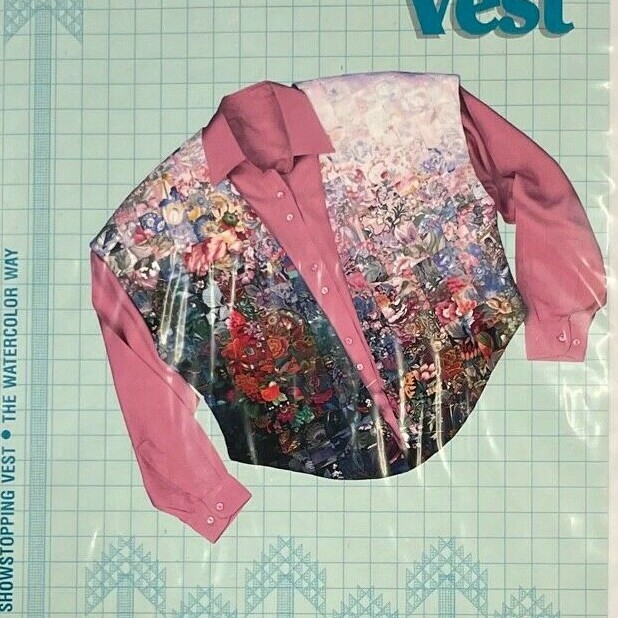 Misty Meadows Vest Sizes 4-22 #206 Quilt Vest