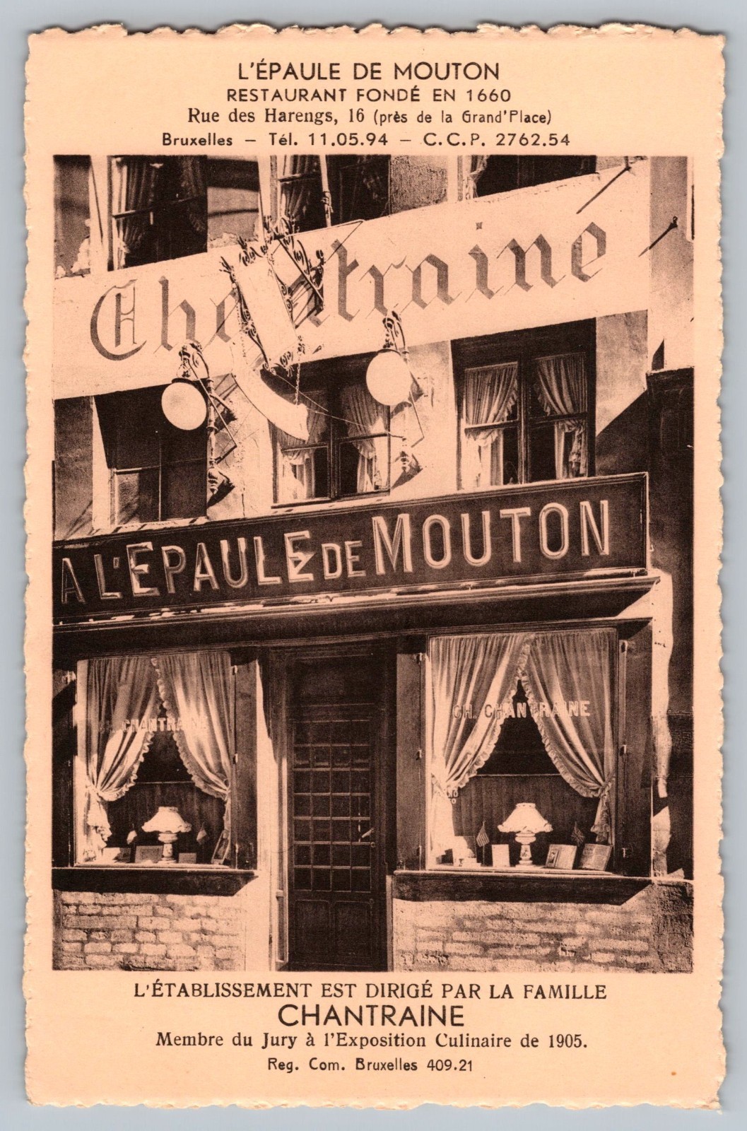 Photo Card Postcard L'epaule De Mouton - Chantraine