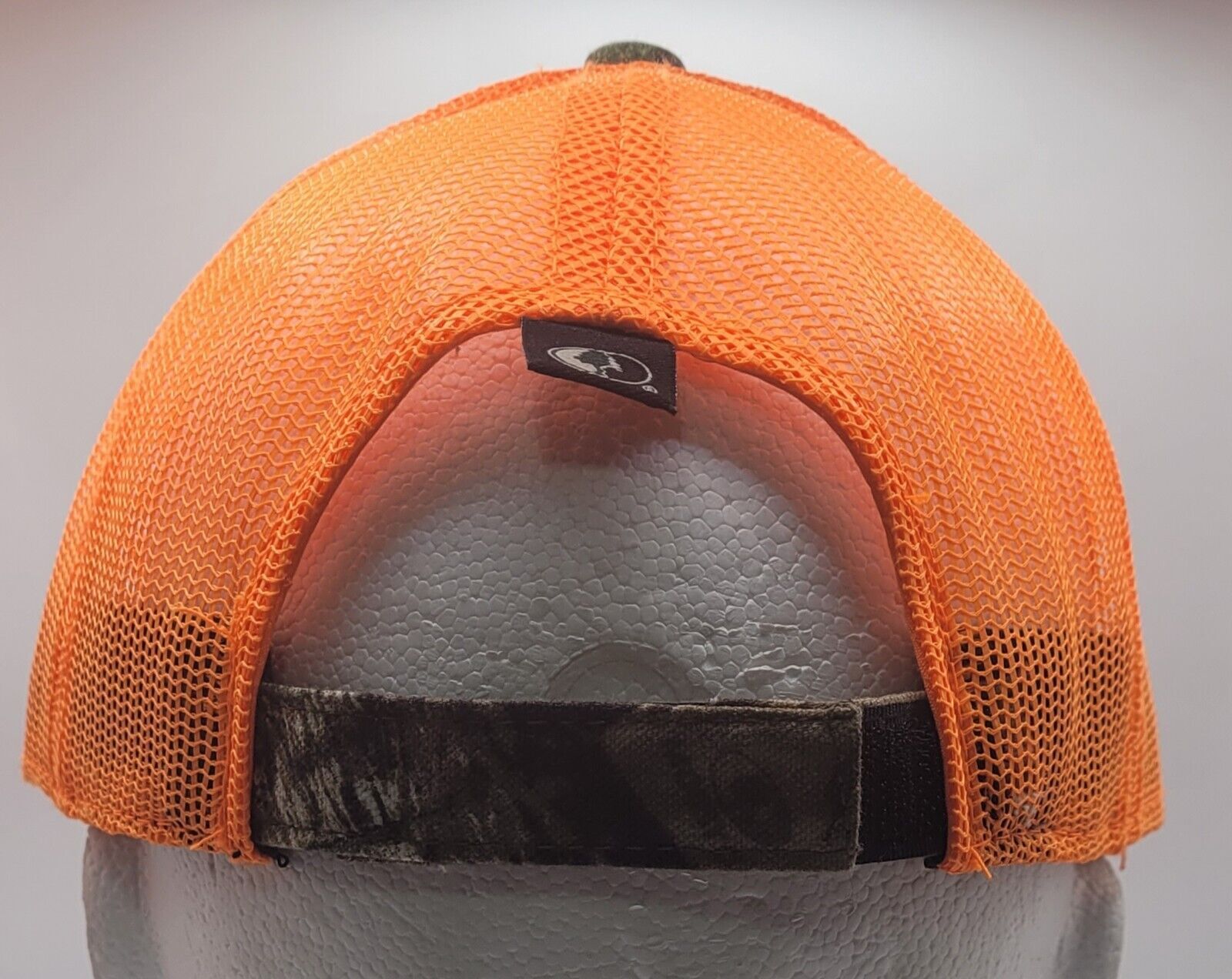 Camouflage Orange Mossy Oak Trucker Hat Cap KLC.Ink Hunting Fishing Tattoo Camo