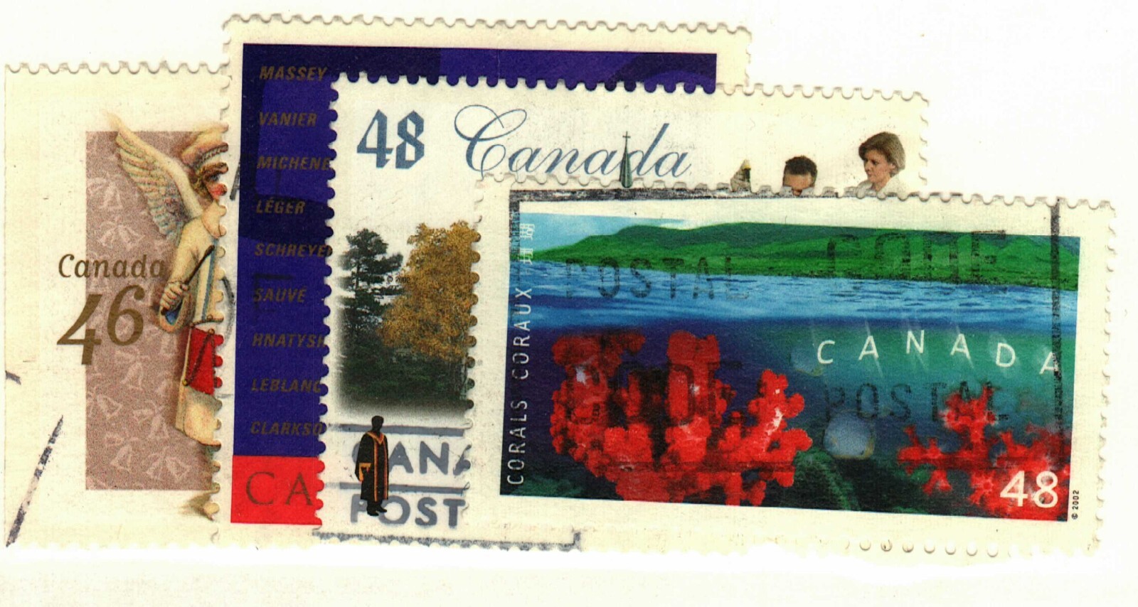 Canada #1815,1940, 1942 used